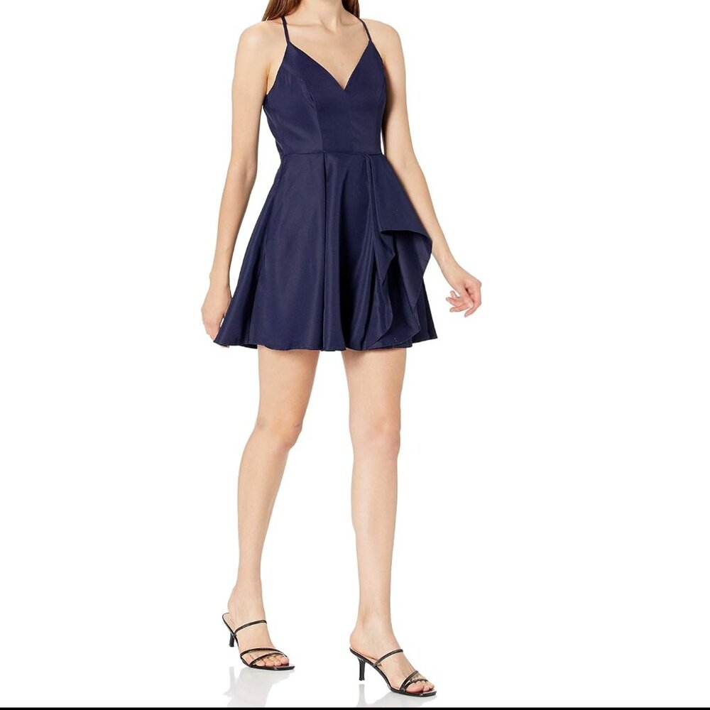 💯 Nordstrom Speechless Midnight Blue Mini Cocktail Dress 💯